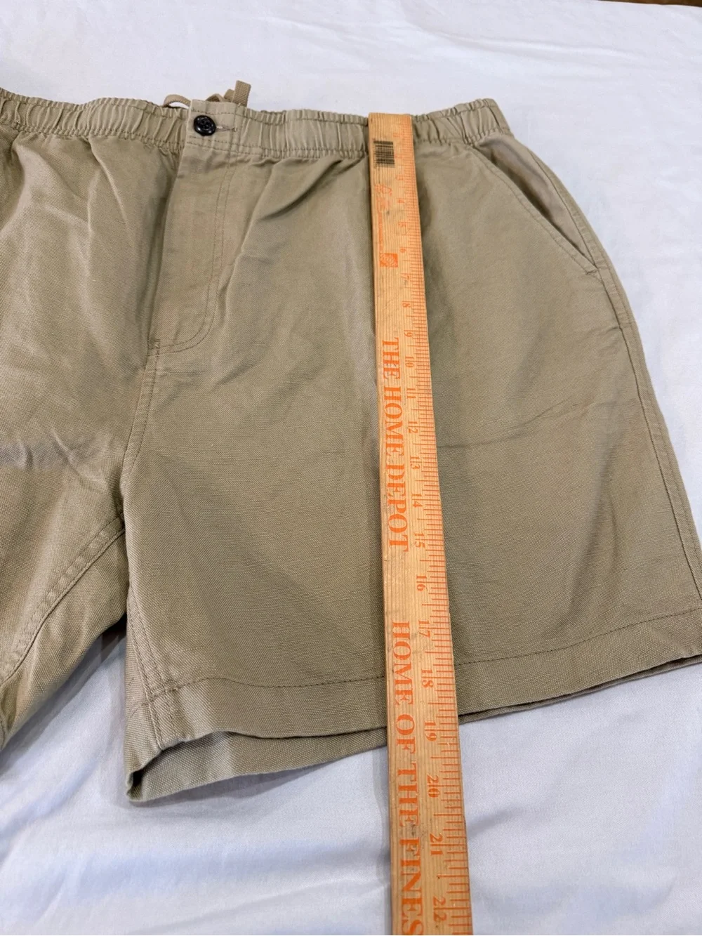 J.Crew Men’s Cotton Linen Khaki Shorts XXL CH204